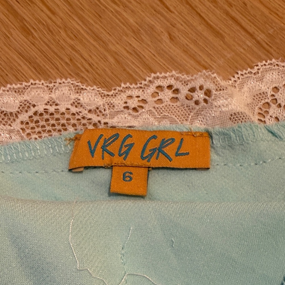 Verge Girl Light Blue Lace Trim Set - Picture 2 of 6